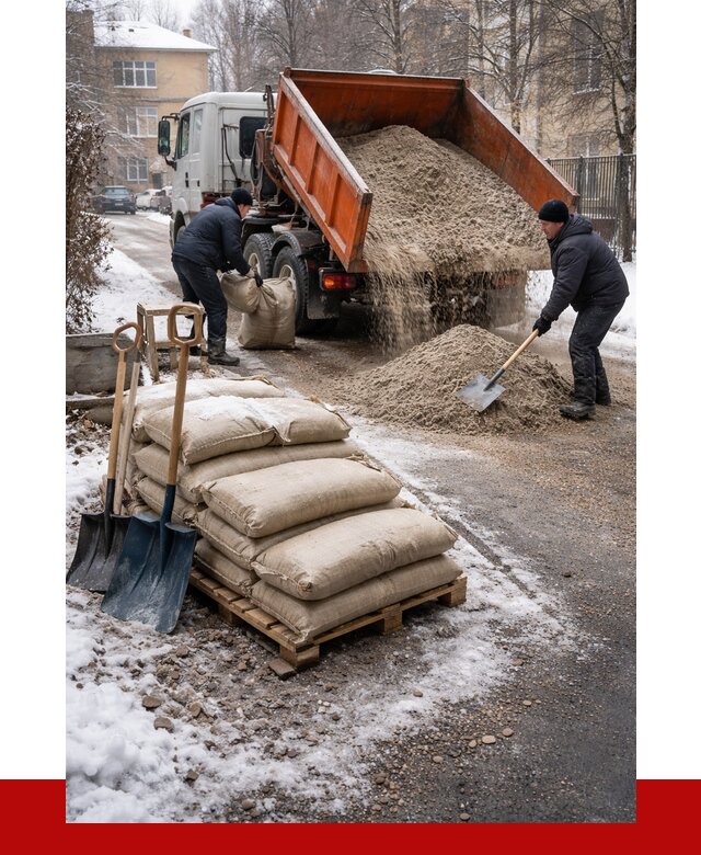 Противогололедные материалы оптом в Дубне от 4288 р. | ПРОНЕРУДДбн