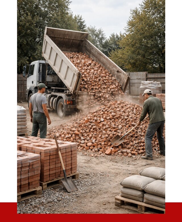 Бой кирпича в Дубне с доставкой от 4288 руб/куб | ПРОНЕРУДДбн