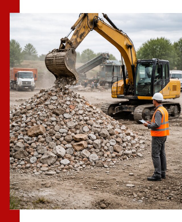 Доставка и вывоз строительного боя в Дубне