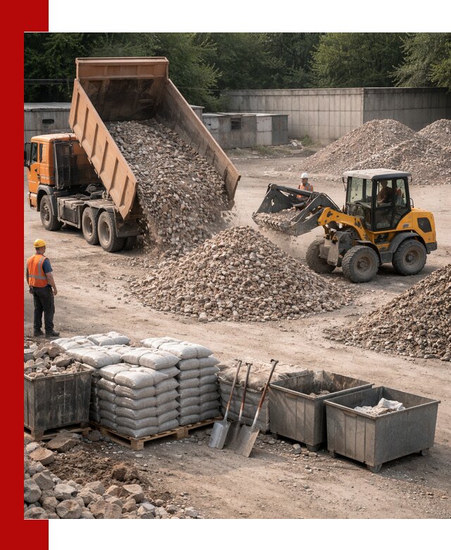 Вторичные материалы для отсыпки в Дубне — поставка и доставка