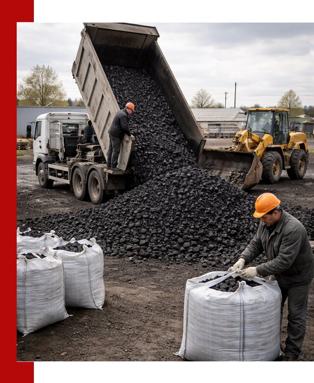 Доставка каменного угля в Дубне оптом и в розницу