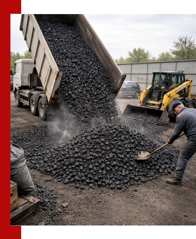 Доставка угля орех в Дубне оптом и в розницу