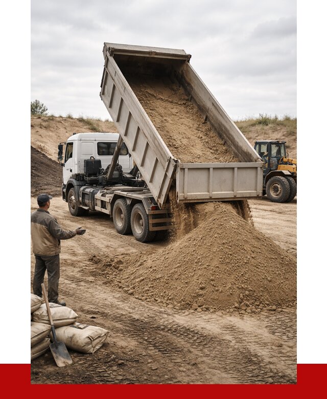 Доставка самосвалом 20 кубов в Дубне от 7657 р. | ПРОНЕРУДДбн