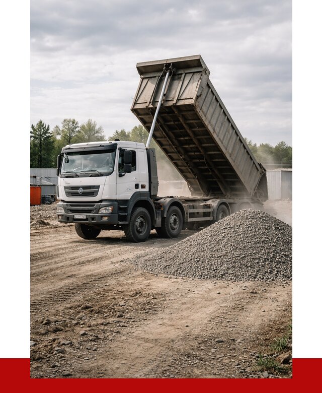 Доставка самосвалом 40 кубов в Дубне от 9188 р. | ПРОНЕРУДДбн