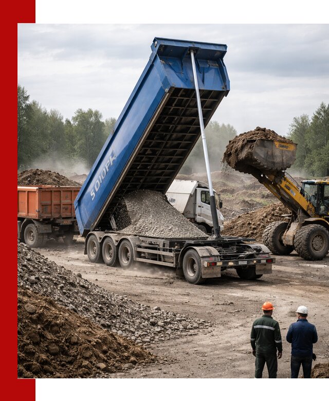 Аренда тонар 40 тонн в Дубне с доставкой материалов