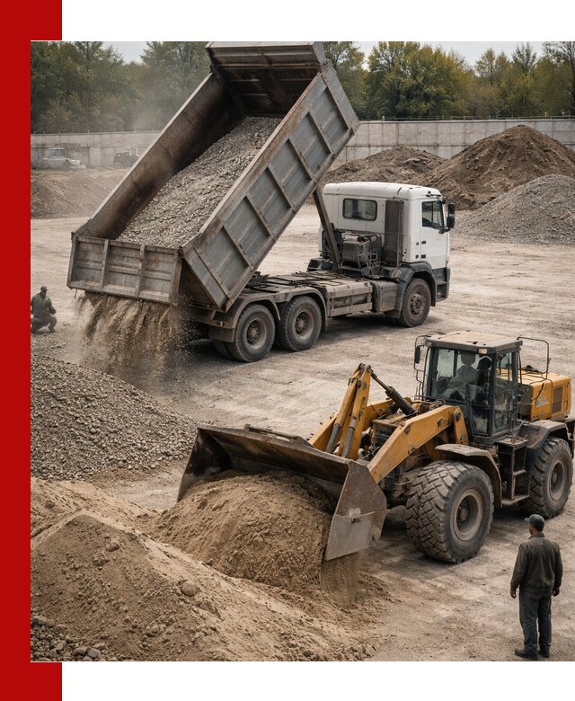 Перевозка сыпучих грузов самосвалами и бортовыми в Дубне