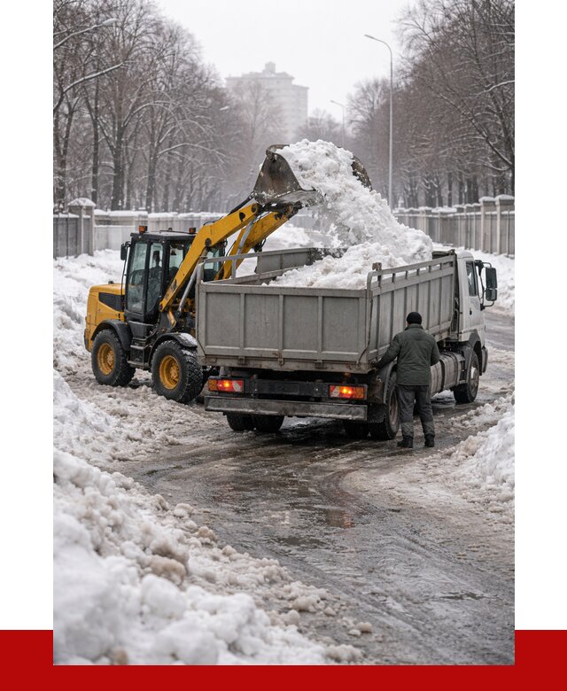 Вывоз снега с погрузкой в Дубне от 3573 р. ПРОНЕРУДДбн